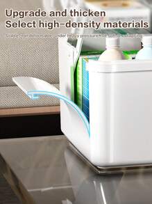 1件大容量家庭医药柜 三层隔间医药柜 家用便携式急救箱 防潮防尘 圆形便携手柄 适用于药盒药瓶等 适用于卧室客厅宿舍 - 彩色 - 查看 4