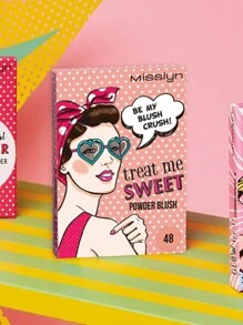 Misslyn Phấn má hồng Treat Me, chất phấn mịn như lụa, có thể dùng lì hoặc lấp lánh, làm sáng da, có gương tích hợp, tạo hiệu ứng lì tự nhiên, màu sắc lâu trôi, nhẹ và dễ tán, lý tưởng cho tiệc tùng, đi biển, du lịch, nghỉ mát, cắm trại, món quà hoàn hảo cho các cô gái sành điệu. - 48 BE MY BLUSH CRUSH! - Xem 4