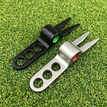 1 buah/Set Alat Perbaikan Bekas Pukulan Golf Berkepala Ganda dengan Penanda Bola - Garpu Rumput Paduan Seng Cocok untuk Pegolf, - MultiWarna - View 3