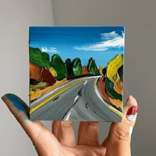 8 pezzi di piccoli pannelli per tele da dipinto (13 x 18 cm, 15 x 15 cm, 15 x 20 cm, 18 x 24 cm), tele quadrate per pittura, tavolette bianche piatte per acrilici e oli