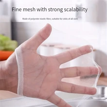 50/85PCS Disposable Sink Strainer Bag Kitchen Floor Drain Strainer Disposable Sewer Strainer Kitchen Sink Strainer Anti Clogging Elastic Kitchen Floor Strainer - 300# mesh bag - View 4