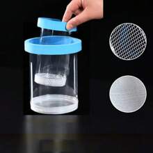 Pet Fish Breeding Tank, Portable Fish Hatchery With Mesh Filter Box, Double Layer Aquarium - Blue - View 13