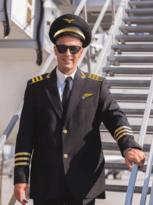 5pcs Pilot Costume Accessory Set Includes Pilot Cap, Epaulettes, Tie, Fashion Glasses And Badge, Aviator Uniform Costume Accessories For Role Play And Party Decoration - Multicolor - View 3