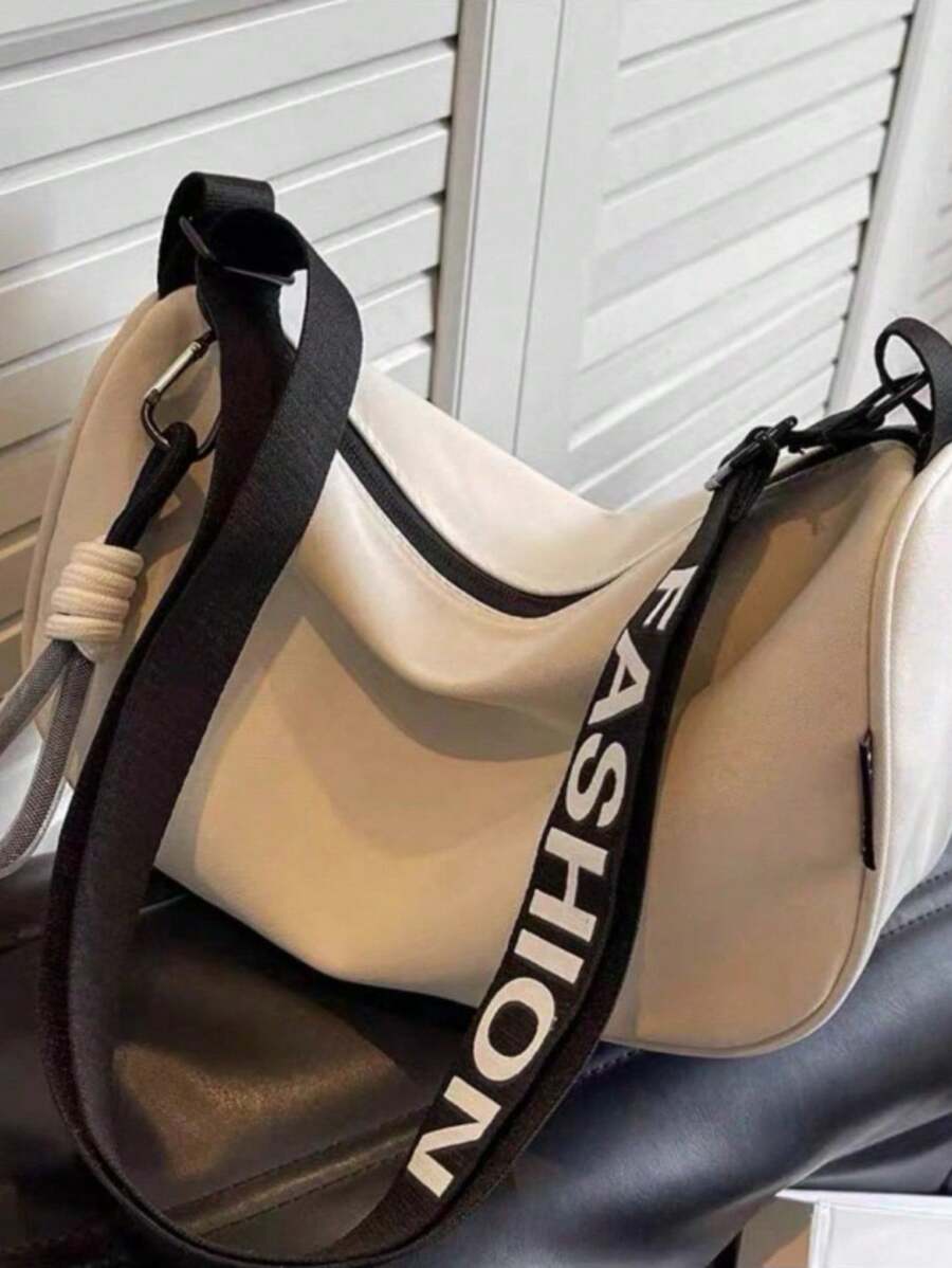 Sport Fashion Crossbody Nylon Bag[6235] - Màu be - Xem 1