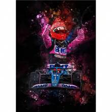 1pc Wall Arts Posters Frameless F1 Racing Legend Saike Art Living Room Home DecorationPop - Multicolor - View 31