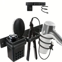 Hair Dryer Holder Rack Multi-Functional Hair Straightener Holder Organizer Storage Holder Wall Mount