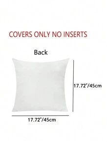 1pc Graphic Print Cushion Cover Without Filler, Polyester Soft Stretchy Throw Pillow Cover For Household