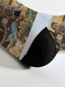 Calze personalizzate con foto, calze stampate personalizzate, calze divertenti con ritratti personalizzati, metti qualsiasi volto sulle calze, regalo per anniversario, San Valentino, compleanno, matrimonio, festa della mamma, festa del papà, migliore amico, regalo per mamma/papà, ragazza/ragazzo, lei/lui, animale domestico - Bianco - Visualizzare 6