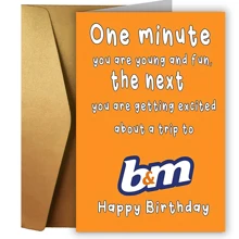 Tarjeta de felicitación de cumpleaños humorística y graciosa - 1 pieza - Estilo de broma y charla para amigos, compañeros de trabajo, hombres y mujeres - Cumpleaños único, el mejor regalo, suministros para pequeños negocios