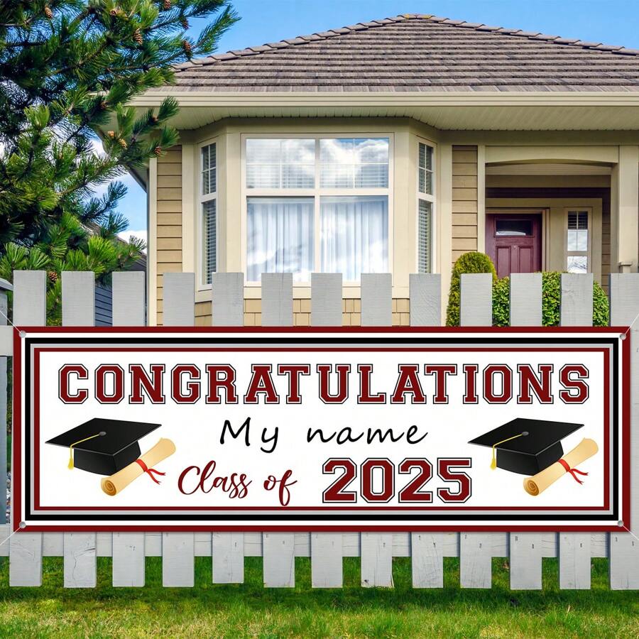 Graduation Party Decorations Personalized Name Class Of 2025 Banner
