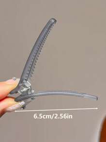 10 chiếc/2 chiếc Kẹp tóc rỗng thời trang đường phố dễ thương đơn giản tiện dụng phong cách Y2K dành cho nữ, kích thước 2.56 inch, màu hồng/trong suốt/vàng/nâu/xám, phù hợp cho kiểu tóc hàng ngày của phụ nữ, sử dụng trong salon làm đẹp, kẹp tóc, ghim cài tóc, đồ dùng học tập, kẹp tóc màu hồng, phụ kiện Valentine, phụ kiện đội đầu, kẹp tóc - Nhiều màu - Xem 4