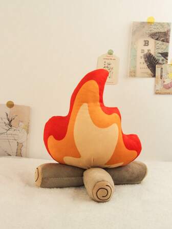 30cm Ramo realistico Plush Doll Falò, Giocattolo morbido di fuoco di accampamento simulato, Pupazzo di neve, Cuscino di fiammiferi, Decorazione da campeggio all'aperto, Regalo sorpresa per famiglie e amici, Regalo di Natale, Cuscino Pan di zenzero, Fuoco di Natale, Cuscino divertente, Decorazione soffice per atmosfera da festa, Decorazione regalo per eventi di vacanze e compleanni, Peluche Personaggio Fiamma, Giocattolo imbottito per regalo di compleanno