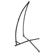 Hängemattenständer – Kreuzbogen – Schwarz – Tragfähigkeit 120 kg – 214 x 113 x 110 cm - Schwarz - Übersicht 1