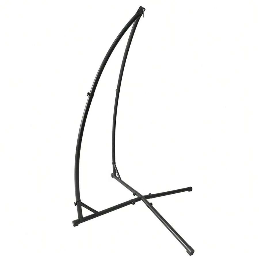 Hängemattenständer – Kreuzbogen – Schwarz – Tragfähigkeit 120 kg – 214 x 113 x 110 cm - Schwarz - Übersicht 1