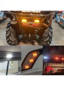 8pcs/Pack Truck LED Side Indicator Light Super Bright 6LED Waterproof SMD Side Warning Light 12V 24V Turn Signal Lighting Car Warning Light - Multicolor - View 11