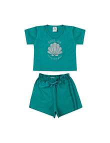 Kit 5 Conjuntos Infantis para Meninas Sortido Tamanho 4 ao 14