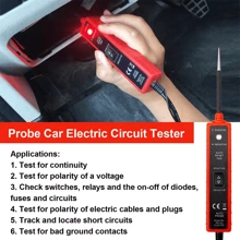 NetHong 6-24V Car Electrical Tester Power Probe Circuit Tester Vehicle Diagnostic Tool