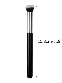 2pcs 270 Degree Rounded Tip Concealer Brush, Flawless, Non-Cakey, Multi-Functional, Portable Makeup Brush Tool For Beginners - Black - View 7