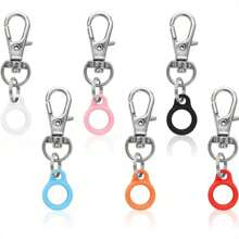 3pcs/6pcs Multi-Color Pen Holders With Badge Reel Clips - Silicone & Zinc Alloy, Secure Pocket Clip For Highlighters And Writing Instruments (Pens Not Included) Back To School - Multicolor - View 3