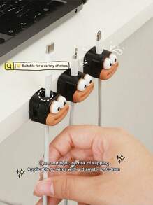 Magnetic Cable Clips Adjustable Charging Cables Cord Holder Under Desk Wire Manager Organizer For Home Office Cable Management - Multicolor - View 5