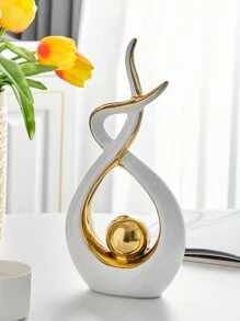 1pc Modern Abstract Art Sculpture Decor, Suitable As Desktop Ornament, Decoration For Dining Room, Living Room, Office, Home, Bedroom, Dorm, Best Gift For Christmas And Valentine's Day (Size Runs Small, Please Consider Carefully Before Purchasing) - Multicolor - View 7