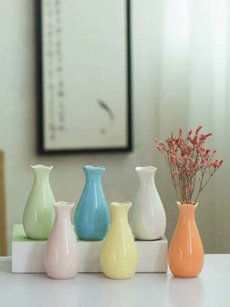 1st keramisk blomvas, europeisk stil Desktop Hydroponic torr blomdekor