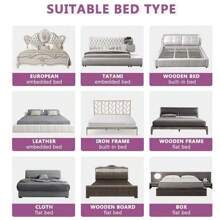 200cm Bed Guard Folding Child Toddler Bed Rail Protection Guard UK - Grey - View 9