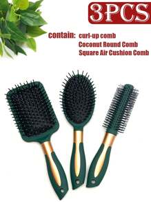 Bộ dụng cụ tạo kiểu tóc chuyên nghiệp 6 món: Bao gồm lược tạo kiểu, lược răng rỗng, lược cắt tóc, lược uốn tóc, lược chải đệm, lược mát-xa, lược chải, lược mát-xa da đầu, lược gỡ rối, lược nhựa, dùng để tạo kiểu và uốn tóc - Nhiều màu - Xem 22