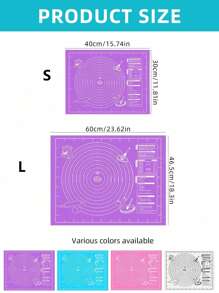 1/2 件 EVA 不粘烘焙垫，适用于糕点、面团擀制和烘焙、擀制和揉捏面团、防滑硅胶烘焙垫、非常适合制作馅饼等 - 圣诞节、万圣节、复活节、感恩节的理想厨房工具