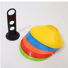 Training Signs School Road Cone Obstacle Sign Disc Multi-Cone Disc Sports Supplies Training Equipment Batch Footwork Training Agility Training Speed Training Multi-Color