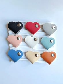 10/6/1 Zestaw Różnych Organizerów Kabli W Kształcie Serca, Organizer Do Zarządzania Kablami Ze Skóry PU, Prezent Dla Niemowląt, Idealny Do Słuchawek Dousznych, Kable Do Transakcji Danych, Akcesoria Podróżne