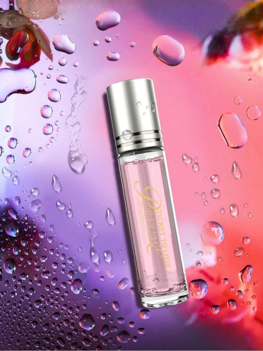 0.34 Fl Oz (10 Ml) Pure Intuition Roll-On Original Pheromone Infused Essential Oil Cologne Floral Fruity Scent - Women - Pink - View 1