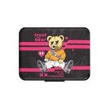 1 unidade de capa protetora decorativa antiqueda para IQO ILUMA/ILUMA I ONE ILUMAPRIME, caixa para 20 HeatSticks, acessório de moda, superfície em couro PU multicolorido com estampa de urso de anime Argyle, proteção completa de 360 graus, absorção de impacto, antiderrapante, ideal para fumantes, presente criativo para namorado(a) em aniversários, Ano Novo, Dia dos Namorados e Natal.