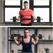 Adjustable Kettlebell Set, 4 In 1 Adjustable Dumbbell Set, 44lbs Weight Set Used As Kettlebells, Barbell, Push-Up Home Gym Fitness Workout Equipment For Men Women - 綠色 - 查看 2