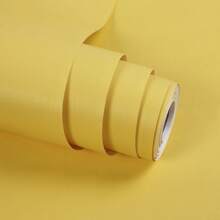 1Roll Macaron Color Self-Adhesive Wallpaper, Simple Solid Colors Wall Stickers, Size 40/60/80cm Wide, Peel And Stick Contact Paper, Aluminum Foil-Heat-Resistant, Waterproof, Moisture-Proof, Suitable For Bedroom Living Room Kitchen Study Room Home Decor, Wardrobes Cabinets Tables Furniture Renovations, Tenant Friendly, Easy To Install