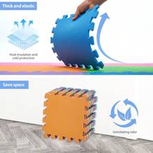 20Pcs Foam Baby Play Mats 30x30x1cm EVA Baby Floor Tiles Thick Soft Floor Interlocking Mat Waterproof High-Resilience Foam Floor Puzzle Mat For Children's Play And Crawl (Multicolor)