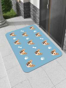 1 Pc Personalized Custom Floor Mat, 40x60 Cm/16x24 In PVC, Supports Picture Customization Especially For Pets Such As Cats And Dogs; Suitable For Bedrooms, Living Rooms, Bathrooms, Garages, Foyers, Corridors, Pet Nests, Etc., Very Popular Personalized Household Items, Also Very Good Holiday Gifts, Also Be Used As Additional Value-Added Products For Pet Stores; Strong , Easy To Clean Home Bathroom Decor Summer Back To School