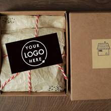 Thẻ Logo Đen Mờ Tùy Chỉnh, 60 Thẻ - Thẻ Quà Tặng Sinh Nhật & Doanh Nghiệp Cá Nhân Hóa Với Thông Điệp Tùy Chỉnh - Nhiều màu - Xem 3