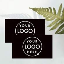 Thẻ Logo Đen Mờ Tùy Chỉnh, 60 Thẻ - Thẻ Quà Tặng Sinh Nhật & Doanh Nghiệp Cá Nhân Hóa Với Thông Điệp Tùy Chỉnh - Nhiều màu - Xem 4