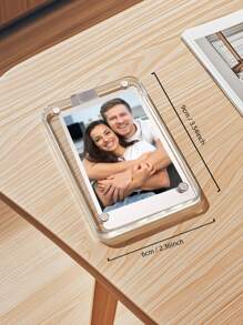 1pc Customized Acrylic Vertical Car Sun Visor Photo Frame, Personalized Digital Photo Frame, Customized Sun Visor Photo (2.36x3.54 Inches), Mother's Day Gift, Father's Day Gift, Customized Photo, Personalized Car Photo, , Vibrant Color, Cute, Adorable, Fun, Kawaii, Millennial Style, Fashionable, Unisex - Multicolor - View 7