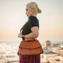 Leather Material, Handbag, Adjustable Shoulder Strap, Women's Crossbody Bag, Women's Shoulder Bag, Ideal For Everyday Use - 灰色 - 查看 11