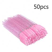 100 Stücke/Packung Wimpernbürsten Augenbrauenbürste tragbare Wimpern Spoolies für Wimpernverlängerung Make-up-Applikator für Augenbrauen