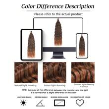 6Packs Ocean Wave Crochet Hair ,30Inch Black Deep Wave Braiding Hair For Women Synthetic Curly Crochet Hair Extensions Wavy Braiding Hair Bohemian Crochet Braids
