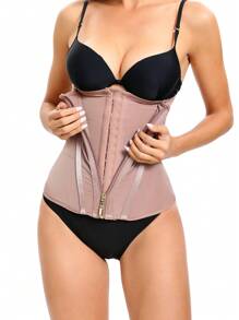 Ceinture de maintien de la taille avec fermeture éclair, gaine corporelle à haute compression pour femme