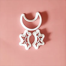 Luxury Classic Fan/Crescent Shape Polymer Clay DIY Earrings Earrings Jewelry Full Set Cutting Mold - White - View 4