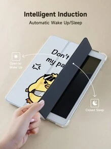 Étui de protection "Ne pas toucher ma tablette", compatible avec Samsung Galaxy Tab/iPad, iPad 9e/8e/7e génération 10,2", nouvel iPad 10e génération, avec fonction de réveil/veille automatique, protection anti-chute sur les quatre coins - Multicolore - Voir 7