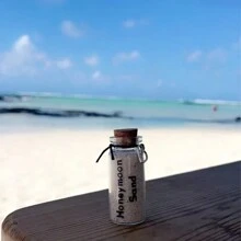 Honeymoon Keepsake Unique Wedding Travel Gift Small Sand Bottle Bride Gift Couple Gift Vacation Sand Jar Beach Honeymoon Memory