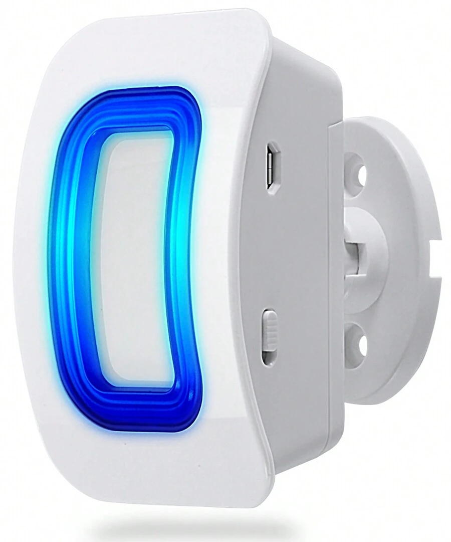 Fosmon WaveLink Motion Sensor For Wireless Motion Sensor Door Chime - White - 1 Pack - White - View 1