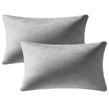 1pc Plain Cushion Cover Without Filler, Striped Velvet Square Pillowcase For Sofa, Home Decor