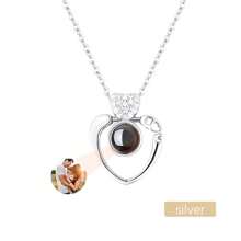 Customizable Fashionable Photo Pendant Necklace, Suitable As Valentine's Day, Birthday Gift